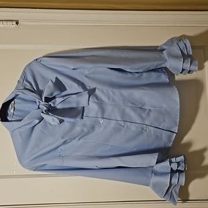 ❤️💰💖3/20.00 Zeagoo Bell Sleeve Blue Blouse BUNDLE  AND  SAVE ❤️💰💖